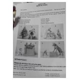 8pc Glazed Porcelain Christmas Scene Set