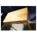 Antique Wooden Side Table with Single Drawer