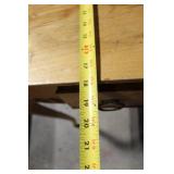 Antique Wooden Side Table with Single Drawer