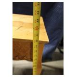 Antique Wooden Side Table with Single Drawer