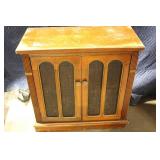 Vintage Wooden Storage Cabinet with Shelf