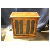 Vintage Wooden Storage Cabinet with Shelf