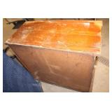 Vintage Wooden Storage Cabinet with Shelf