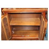 Vintage Wooden Storage Cabinet with Shelf