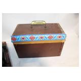 Vintage Singer Sewing Machine with Embossed Case