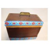 Vintage Singer Sewing Machine with Embossed Case