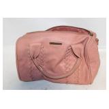 Rampage Pink Handbag with Woven Stitch Design
