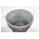 Vintage Decorative Pottery Plant Pot with Leaf Design