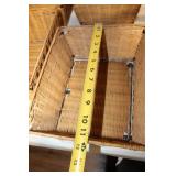 Set of 6 Rustic Wicker Storage Baskets