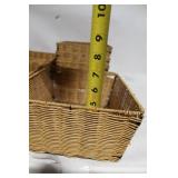 Set of 6 Rustic Wicker Storage Baskets