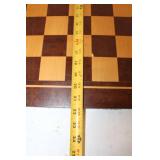 Large Wooden Chessboard with Walnut Finish