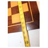 Large Wooden Chessboard with Walnut Finish