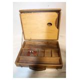 Vintage Grumbacher Wooden Artist Paint Box with Compartments