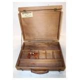 Vintage Grumbacher Wooden Artist Paint Box with Compartments