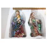 Nativity Scene with 10 Figurines and Stable