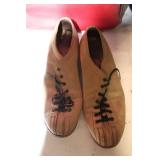 Vintage Bowling Set with AMFlite Bowling Ball, Shoes, and Bag