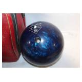 Vintage Bowling Set with AMFlite Bowling Ball, Shoes, and Bag