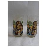 Set of Vintage Star Wars Collectible Glasses