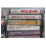 Large Collection of CDs Featuring Beatles, Elvis Presley, Willie Nelson & More