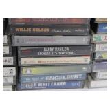 Large Collection of CDs Featuring Beatles, Elvis Presley, Willie Nelson & More