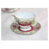 Collection of 20 Vintage Teacups and Saucers - Tremont, Satsuki, Noritake
