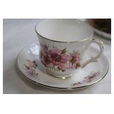 Collection of 20 Vintage Teacups and Saucers - Tremont, Satsuki, Noritake