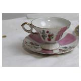 Collection of 20 Vintage Teacups and Saucers - Tremont, Satsuki, Noritake