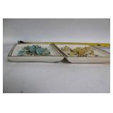 Set of 4 Lefonâs Japan Porcelain Floral Wall Plaques