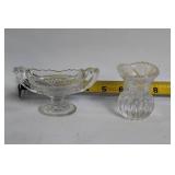 Vintage Crystal DÃ©cor Collection Including Bell, Vases, and Ashtrays
