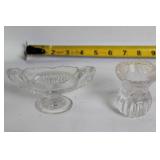 Vintage Crystal DÃ©cor Collection Including Bell, Vases, and Ashtrays