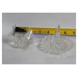 Vintage Crystal DÃ©cor Collection Including Bell, Vases, and Ashtrays