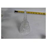 Vintage Crystal DÃ©cor Collection Including Bell, Vases, and Ashtrays