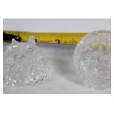 Vintage Crystal DÃ©cor Collection Including Bell, Vases, and Ashtrays