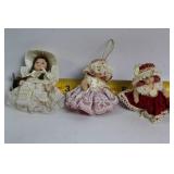 Collection of Porcelain Miniature Tea Set and Victorian Dolls