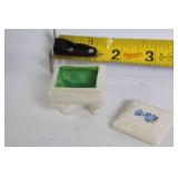 Collection of Porcelain Miniature Tea Set and Victorian Dolls