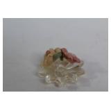 Set of 8 Crystal Animal Figurines with Gold Accents