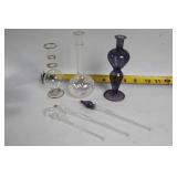 Collection of Crystal Glasses and a Bell - Oneida and Decorative Pieces