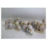 Collection of 9 Precious Moments Figurines