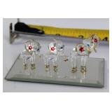 Collection of Elephant Figurines and Trinket Box