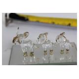 Collection of Elephant Figurines and Trinket Box