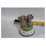 Collection of Elephant Figurines and Trinket Box