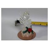 Set of 6 Ornamental Glass Figurines with Floral and Fruit Designs