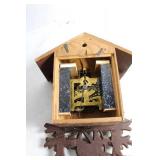 Vintage Wooden Cuckoo Clock with Bird Motifs