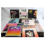 Collection of 12 Vintage Vinyl Records Including Tom Jones and Boots Randolph