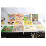 Collection of 12 Vintage Childrens Record Books