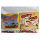 Collection of 12 Vintage Childrens Record Books