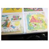 Collection of 12 Vintage Childrens Record Books