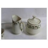 Christmas Themed Holiday Dinnerware and Cutlery Set