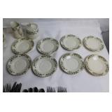 Christmas Themed Holiday Dinnerware and Cutlery Set