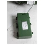 Pre-Lit Artificial Christmas Wreath with Timer - 21 Inch